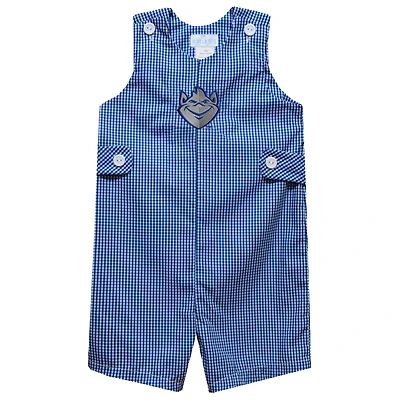 Infant Vive La Fete Blue Saint Louis Billikens Gingham Jon Jon Romper