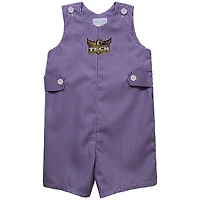 Infant Vive La Fete Purple Tennessee Tech Golden Eagles Gingham Jon Jon Romper