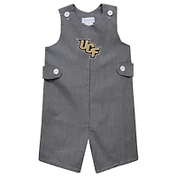 Infant Vive La Fete Black UCF Knights Gingham Jon Jon Romper