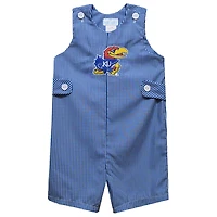 Infant Vive La Fete Royal Kansas Jayhawks Gingham Jon Jon Romper