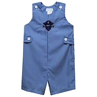 Infant Vive La Fete Blue New Orleans Privateers Gingham Jon Jon Romper