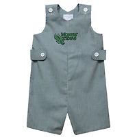 Infant Vive La Fete Kelly Green North Texas Mean Green Gingham Jon Jon Romper