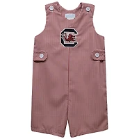 Infant Vive La Fete Garnet South Carolina Gamecocks Gingham Jon Jon Romper