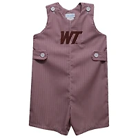 Infant Vive La Fete Maroon West Texas A&M Buffaloes Gingham Jon Jon Romper