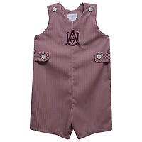 Toddler Vive La Fete Maroon Alabama A&M Bulldogs Gingham Jon Jon Romper