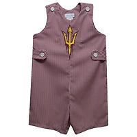 Toddler Vive La Fete Maroon Arizona State Sun Devils Gingham Jon Jon Romper