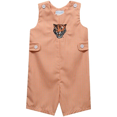 Toddler Vive La Fete Orange Buffalo State Bengals Gingham Jon Jon Romper