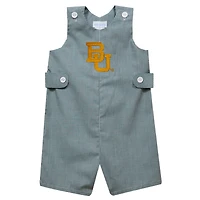 Toddler Vive La Fete Green Baylor Bears Gingham Jon Jon Romper