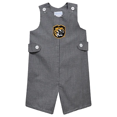 Toddler Vive La Fete Black Colorado College Tigers Gingham Jon Jon Romper