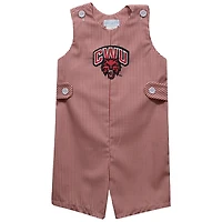 Toddler Vive La Fete Crimson Central Washington Wildcats Gingham Jon Romper