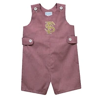 Toddler Vive La Fete Garnet Florida State Seminoles Gingham Jon Jon Romper