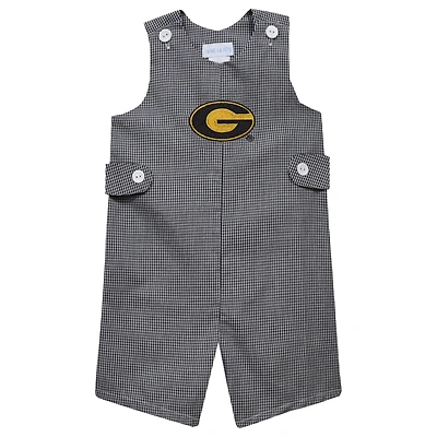 Toddler Vive La Fete Black Grambling Tigers Gingham Jon Jon Romper