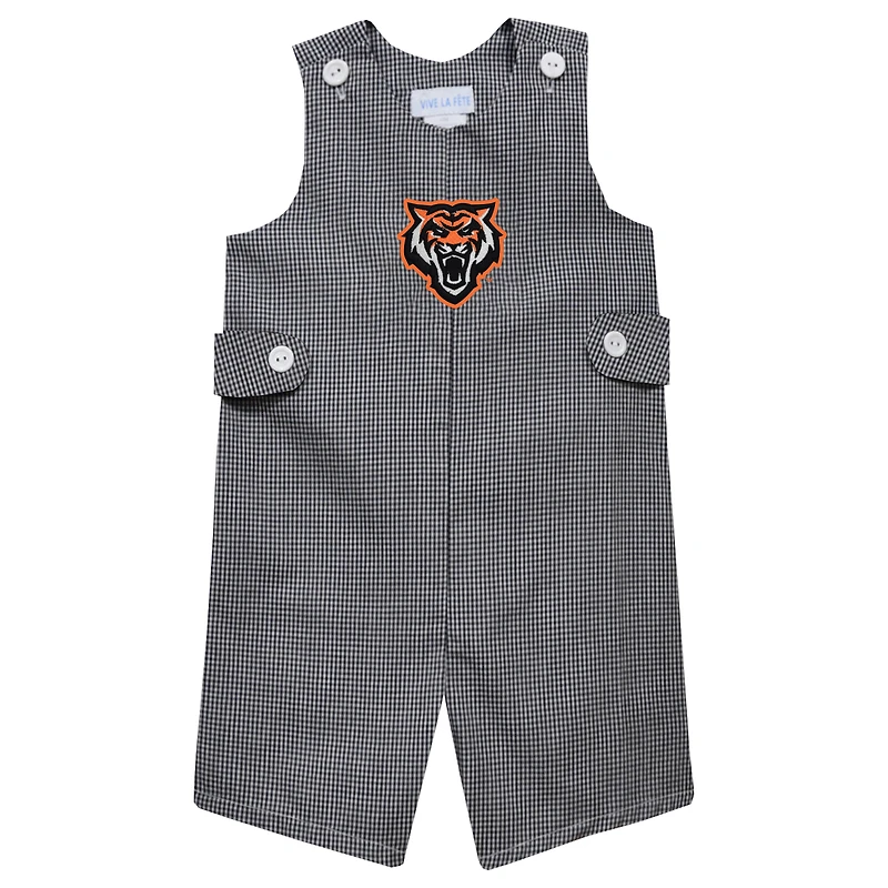 Toddler Vive La Fete Black Idaho State Bengals Gingham Jon Jon Romper