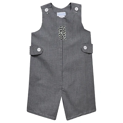 Toddler Vive La Fete Black Kennesaw State Owls Gingham Jon Jon Romper