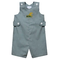 Toddler Vive La Fete Green Kentucky State Thorobreds Gingham Jon Jon Romper