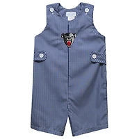 Toddler Vive La Fete Navy Maine Black Bears Gingham Jon Jon Romper