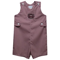 Toddler Vive La Fete Maroon Missouri State University Bears Gingham Jon Jon Romper