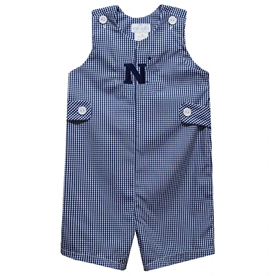 Toddler Vive La Fete Navy Navy Midshipmen Gingham Jon Jon Romper