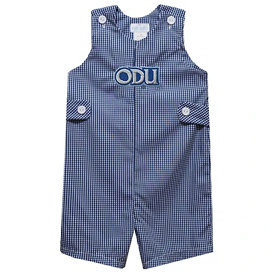 Toddler Vive La Fete Blue Old Dominion Monarchs Gingham Jon Jon Romper