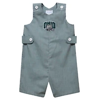 Toddler Vive La Fete Green Ohio Bobcats Gingham Jon Jon Romper