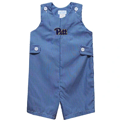 Toddler Vive La Fete Royal Pitt Panthers Gingham Jon Jon Romper