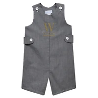 Toddler Vive La Fete Black Wofford Terriers Gingham Jon Jon Romper