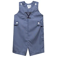 Toddler Vive La Fete Navy Yale Bulldogs Gingham Jon Jon Romper