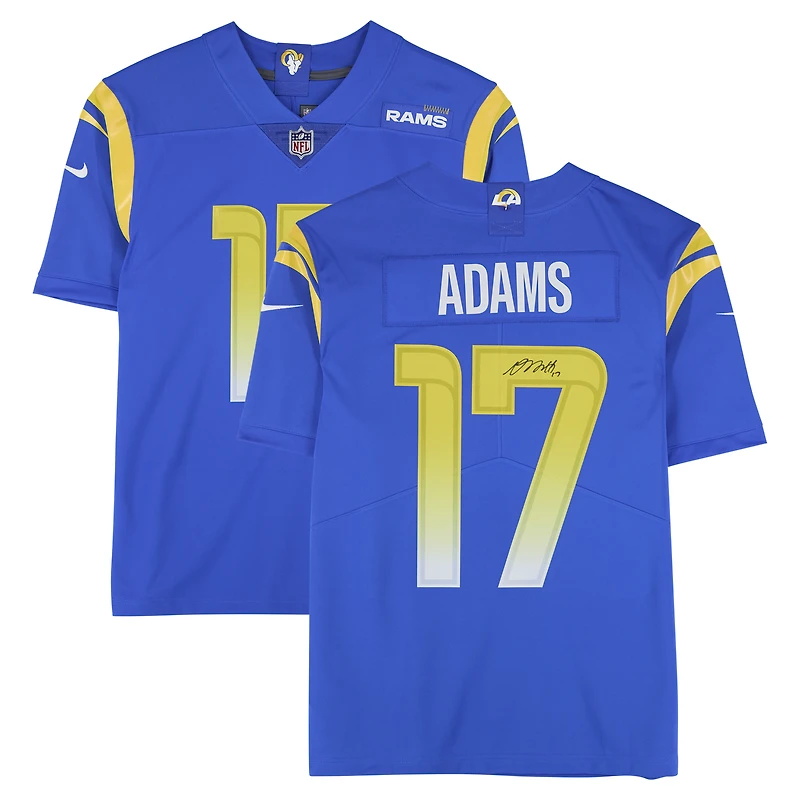 Davante Adams Los Angeles Rams Autographed Royal Nike Limited Jersey