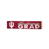 Indiana Hoosiers 3" x 13" Grad Block Sign