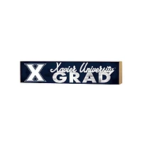 Xavier Musketeers 3" x 13" Grad Block Sign