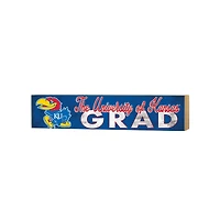 Kansas Jayhawks 3" x 13" Grad Block Sign