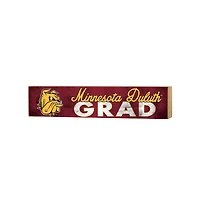 Minnesota Duluth Bulldogs 3" x 13" Grad Block Sign