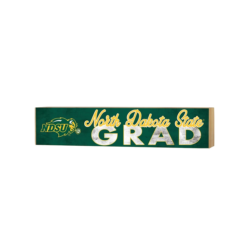 NDSU Bison 3" x 13" Grad Block Sign