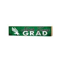 North Texas Mean Green 3" x 13" Grad Block Sign