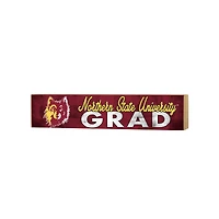Northern State University Wolves 3" x 13" Grad Block Sign