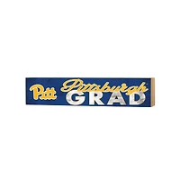 Pitt Panthers 3" x 13" Grad Block Sign