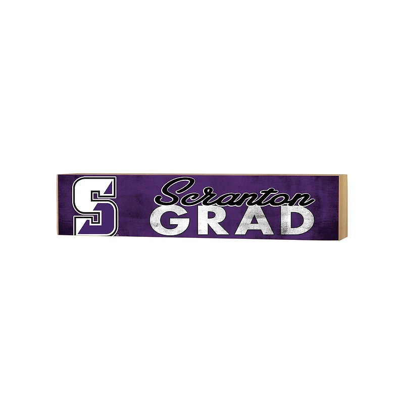 Scranton Univ Royals 3" x 13" Grad Block Sign