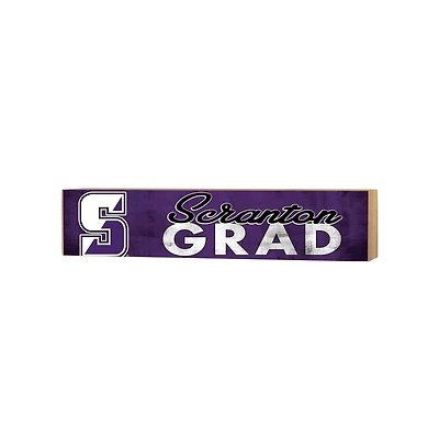 Scranton Univ Royals 3" x 13" Grad Block Sign