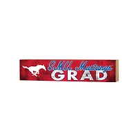 SMU Mustangs 3" x 13" Grad Block Sign