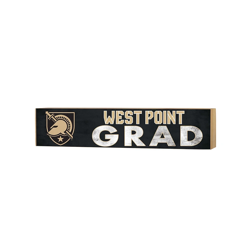 Army Black Knights 3" x 13" Grad Block Sign