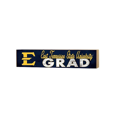 ETSU Buccaneers 3" x 13" Grad Block Sign