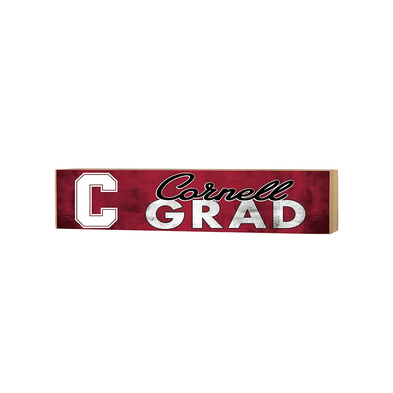 Cornell Big Red 3" x 13" Grad Block Sign