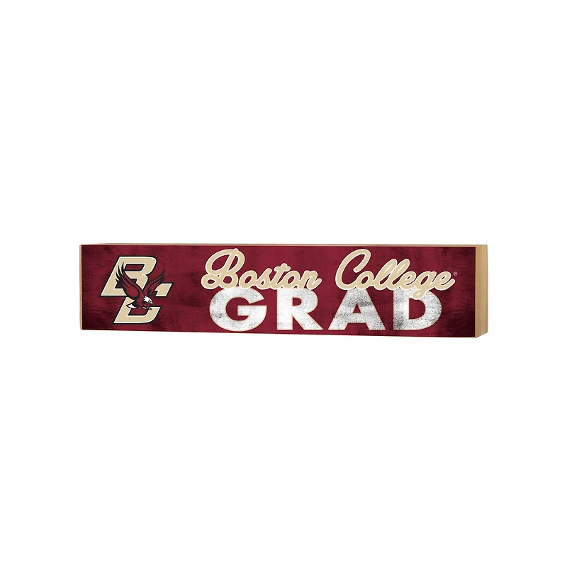 Boston College Eagles 3" x 13" Grad Block Sign