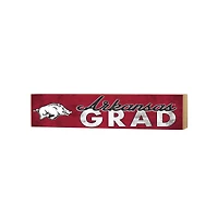 Arkansas Razorbacks 3" x 13" Grad Block Sign