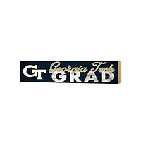 Georgia Tech Yellow Jackets 3" x 13" Grad Block Sign