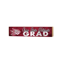 Cal State Chico Wildcats 3" x 13" Grad Block Sign