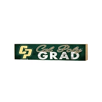 Cal Poly Mustangs 3" x 13" Grad Block Sign