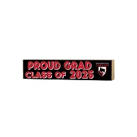 Carnegie Mellon Tartans 3" x 13" Proud Grad Class of 2025 Block Sign