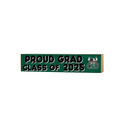 Cleveland State Vikings 3" x 13" Proud Grad Class of 2025 Block Sign