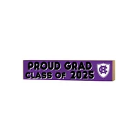 Holy Cross Crusaders 3" x 13" Proud Grad Class of 2025 Block Sign